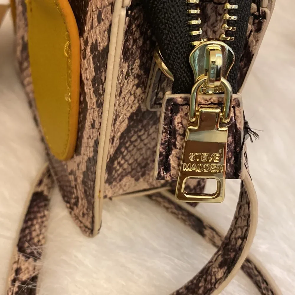 NWT Steve Madden (Bhenrik) Snake Print Faux Leather Crossbody Bag